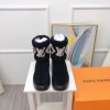 lv boots Black