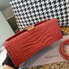 Balenciaga Hourglass S&XS Size Bag in Dark Red