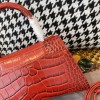 Balenciaga Hourglass S&XS Size Bag in Dark Red
