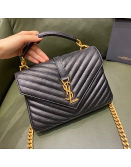 YSL College Bag 24cm Gold Hardware