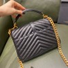 YSL College Bag 24cm Gold Hardware