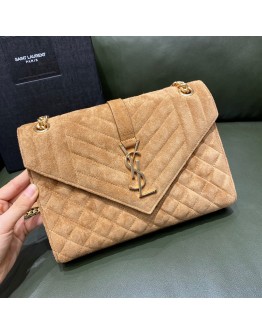 YSL Envelop Velvet Brown 