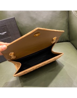 YSL Envelop Velvet Brown 