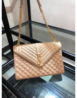 YSL Envelop Large Bag in Beige