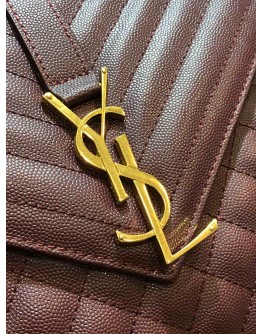 YSL Envelop Large Bag in Red