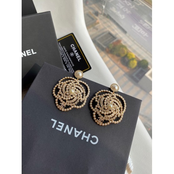 C-C camellia earrings