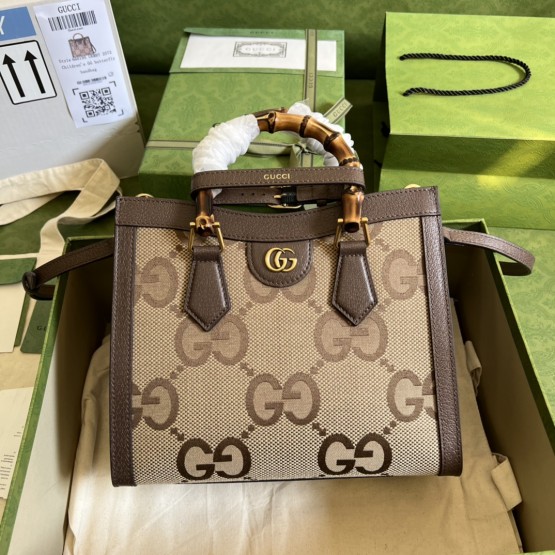 Gucci Bamboo Tote Bag 27cm Aria Collection