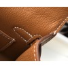 Hermes mini kelly 20cm Brown