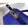 Hermes mini kelly 20cm Blue