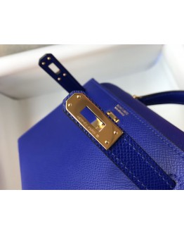 Hermes mini kelly 20cm Blue
