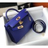 Hermes mini kelly 20cm Blue
