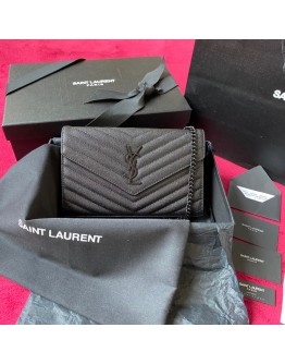YSL Monogram College All Black