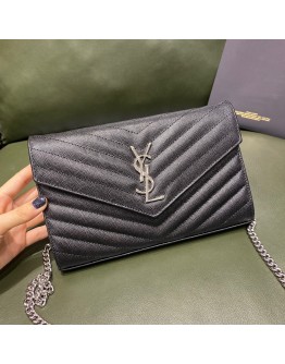 YSL Monogram College Silver&Gold Hardware