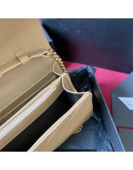 YSL Monogram College Beige
