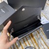YSL Monogram WOC 19cm Silver&Gold 