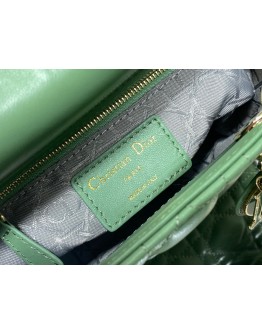 Dior Mini Lady Dior Bag Green 17cm