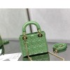 Dior Mini Lady Dior Bag Green 17cm