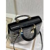 Lady Dior Patent Black&Red Large 32cm