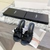 YSL Heels Black&White&Sliver&Red&Gold