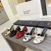 YSL Heels Black&White&Sliver&Red&Gold