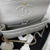 c-c Classic Flap Gray Caviar leather 