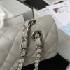 c-c Classic Flap Gray Caviar leather 