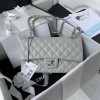 c-c Classic Flap Gray Caviar leather 