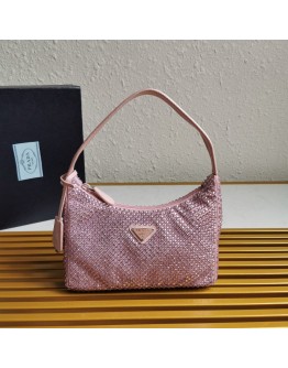 Prada Re-edition 2000 Crystal Hobo Bag