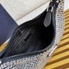 Prada Re-edition 2000 Crystal Hobo Bag black
