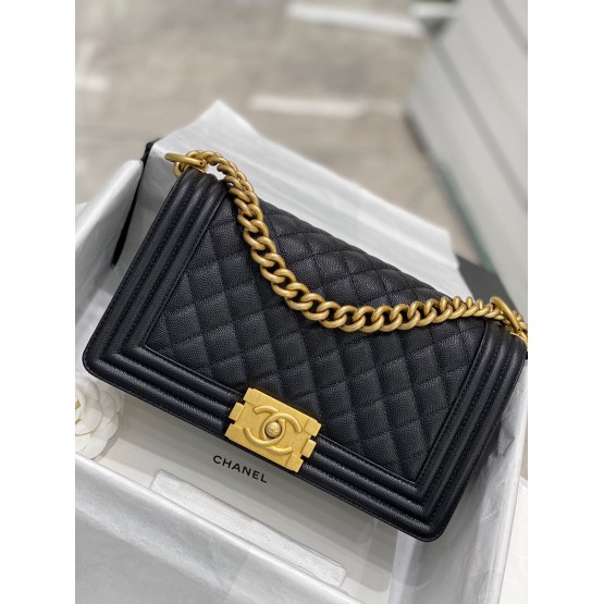 C-C Boy Caviar 25cm Gold&Silver Hardware