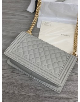 C-C Boy Gray Caviar 25cm Gold&Silver Hardware