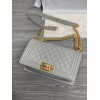 C-C Boy Gray Caviar 25cm Gold&Silver Hardware