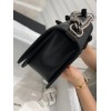 C-C Boy Caviar 25cm Chevron V Gold&Silver Hardware