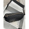 C-C Boy Caviar 25cm Chevron V Gold&Silver Hardware