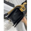 C-C Boy Caviar 25cm Chevron V Gold&Silver Hardware