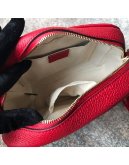 Gucci Leather Soho Camera Bag Red