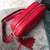 Gucci Leather Soho Camera Bag Red