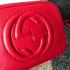Gucci Leather Soho Camera Bag Red