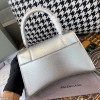 Balenciaga Hourglass  Bag in Shiny Silver