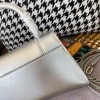 Balenciaga Hourglass  Bag in Shiny Silver