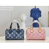 Louis Vuitton Nano Speedy Denim Pink & Blue