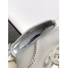 C-C 23P Silver large logo Bag