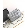 C-C 23P Silver large logo Bag