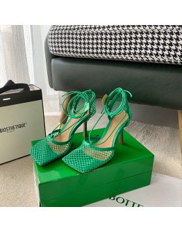 Bottega Veneta Women Stretch Sandals Green