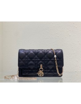 Lady Dior WOC Black&White&Brown