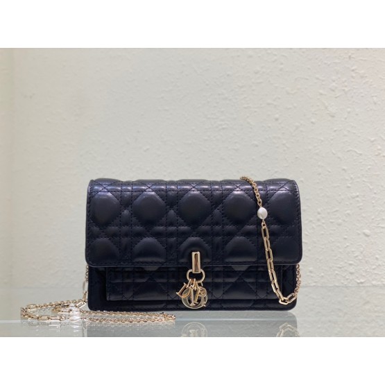 Lady Dior WOC Black&White&Brown