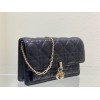 Lady Dior WOC Black&White&Brown