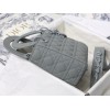 Lady Dior Ultra-matte Grey 20cm