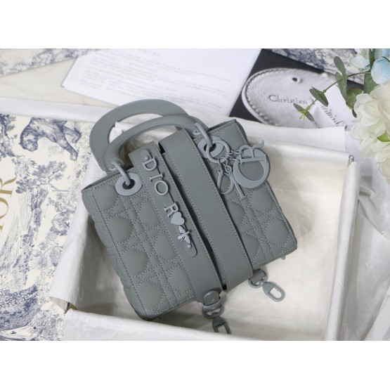 Lady Dior Ultra-matte Grey 20cm