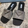 Prada rhinestones Slippers 